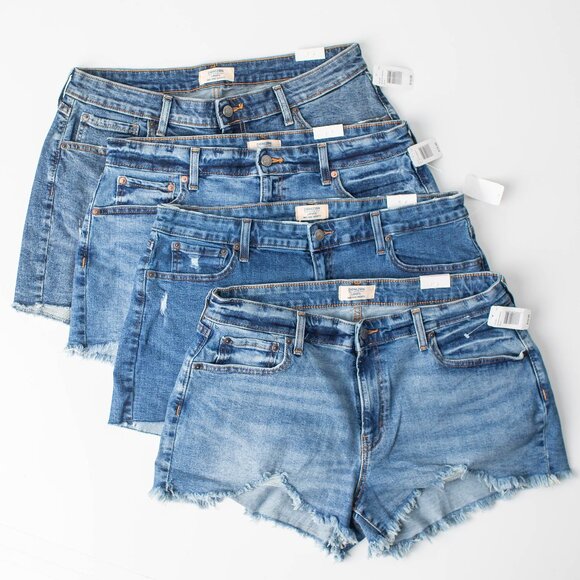 Denizen from Levi's Women's Mid-Rise Shorts Size 16 Set of 4 Pairs NEW with Tags
